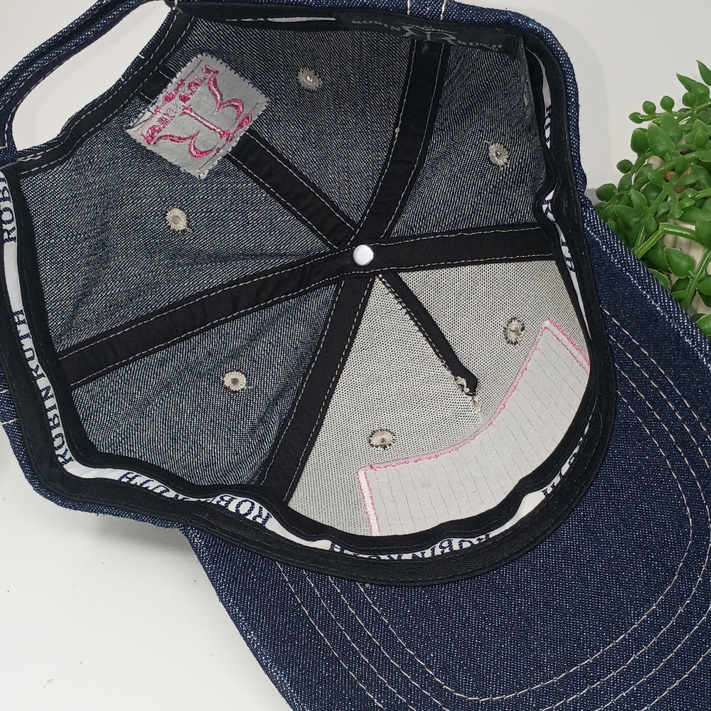 Robin Ruth Denim California Republic Hat - Blue and Pink - Picture 6 of 9